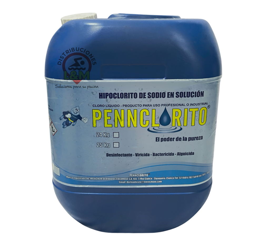Hipoclorito de Sodio 15% Pennclorito